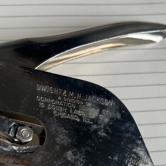 Dwight & M H Jackson Supply Co Vintage Pocket Seal Stamp Press Tool Chicago USA - Picture 3 of 8